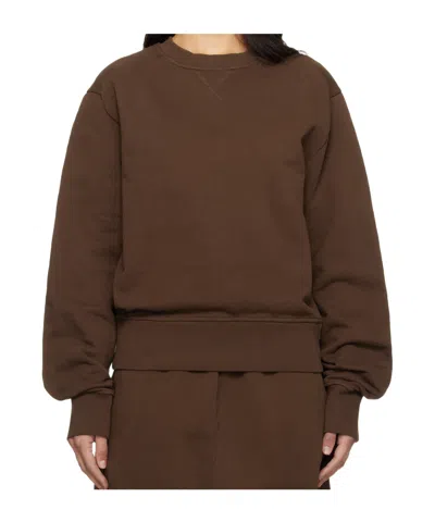 Entire Studios Crew Neck Sweatshirt In Brown