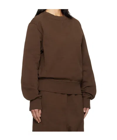 Entire Studios Crew Neck Sweatshirt In Brown