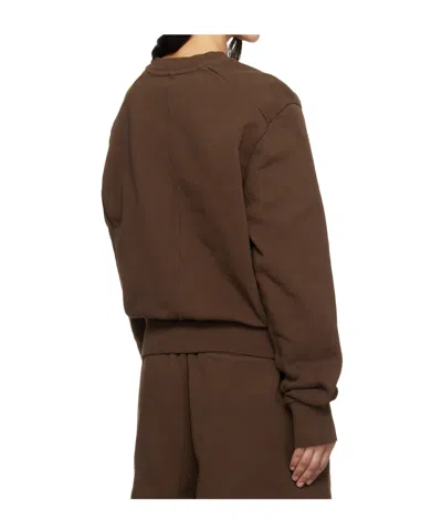 Entire Studios Crew Neck Sweatshirt In Brown