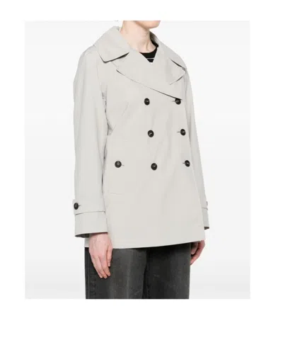 Save The Duck Beige Sofi Double-breasted Trench Coat In Multi