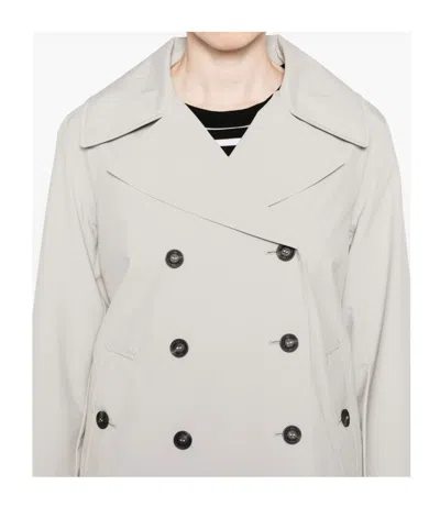 Save The Duck Beige Sofi Double-breasted Trench Coat In Multi