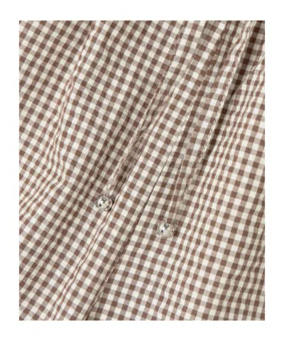 Veronica Beard Gingham Shorts In Brown