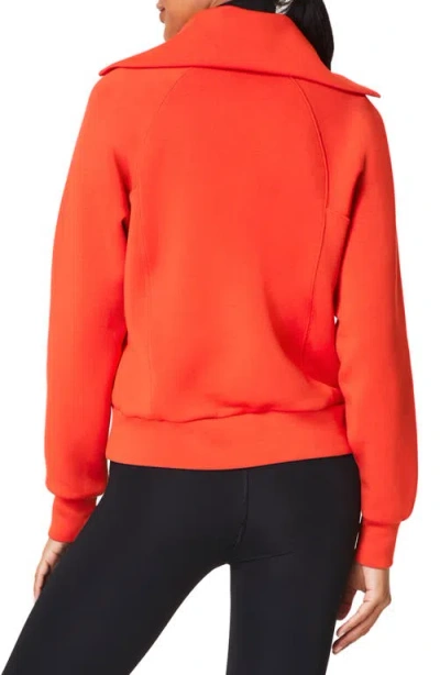 Spanx ® Airessentials Half Zip Sweatshirt In Red
