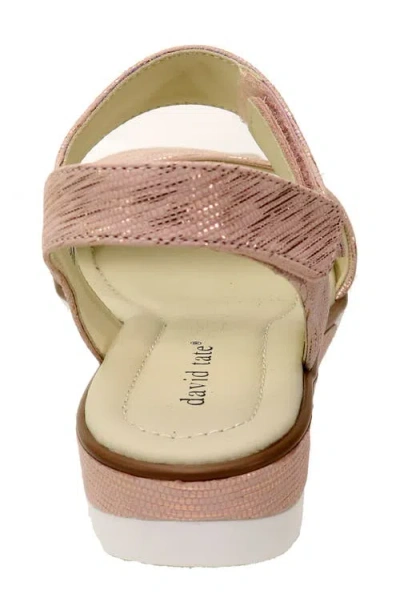 David Tate Scala Slingback Sandal In Pink