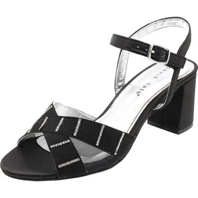 David Tate Cocktail Ankle Strap Sandal In Black