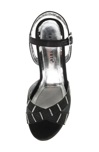David Tate Cocktail Ankle Strap Sandal In Black