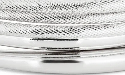 Nordstrom Rack Knife Edge Bangle In Silver