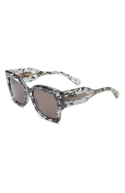 Chloé Square Sunglasses In White
