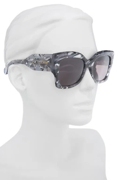Chloé Square Sunglasses In White