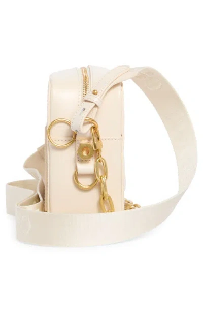 Off-white Medium Leather Camera Bag In White