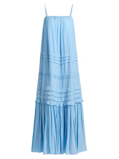 Ramy Brook Ruby Tiered Maxi Dress In Bazaar Blue In Blue
