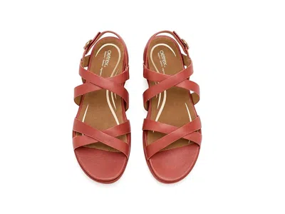Aetrex Piper Adjustable Quarter Strap Sandals In Multi