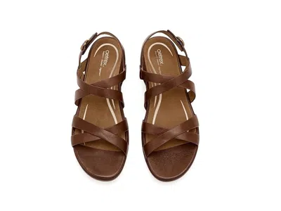 Aetrex Piper Adjustable Quarter Strap Sandals In Multi