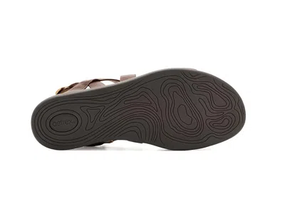 Aetrex Piper Adjustable Quarter Strap Sandals In Multi