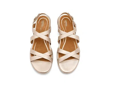 Aetrex Piper Adjustable Quarter Strap Sandals In Multi