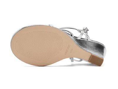 Nine West Devva Wedge Sandal In Silver