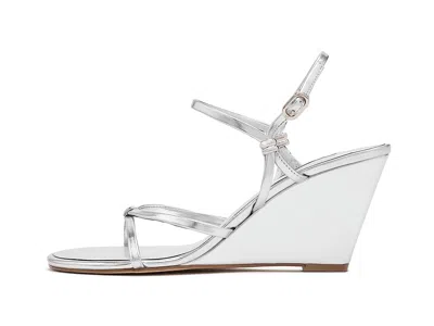 Nine West Devva Wedge Sandal In Silver