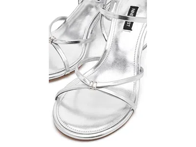 Nine West Devva Wedge Sandal In Silver