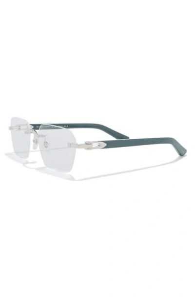 Cartier 54mm Rectangular Optical Glasses In Transparent