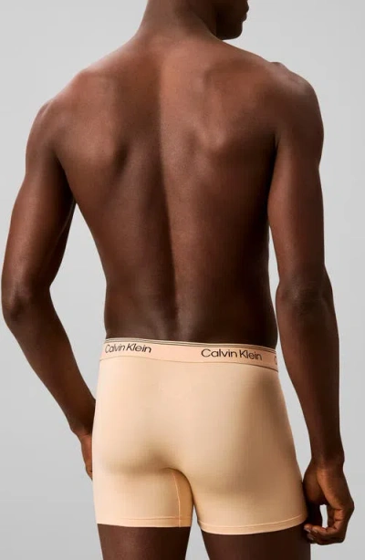 Calvin Klein Assorted 3-pack Microfiber Boxer Briefs In Neutral