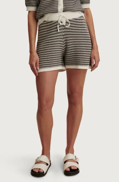 Varley Cotton Knitted Villiers Shorts In Multi