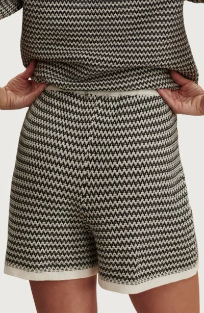 Varley Cotton Knitted Villiers Shorts In Multi