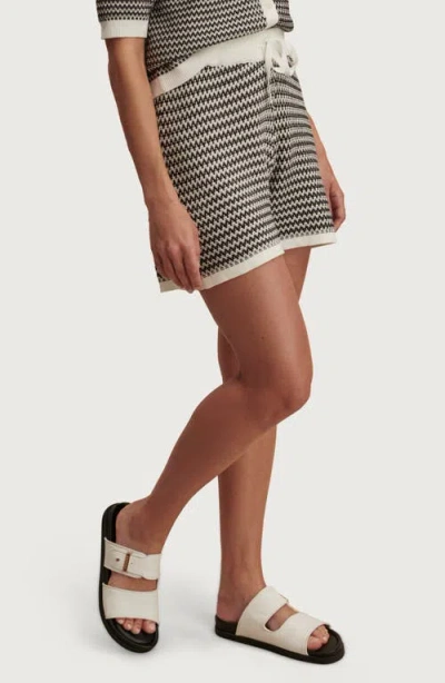 Varley Cotton Knitted Villiers Shorts In Multi