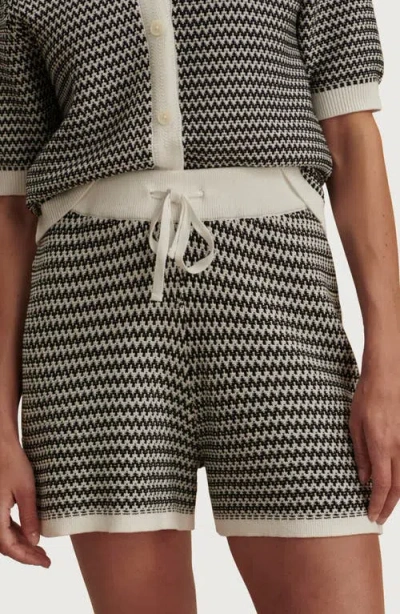Varley Cotton Knitted Villiers Shorts In Multi