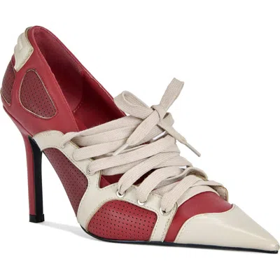 Azalea Wang Firestring Pointed Toe Pump In Multi