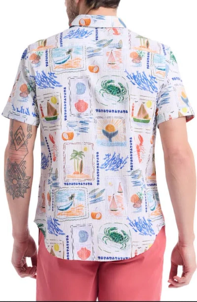 Robert Graham Isla Vista Short Sleeve Seersucker Button-up Shirt In Multi