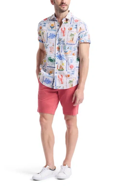 Robert Graham Isla Vista Short Sleeve Seersucker Button-up Shirt In Multi