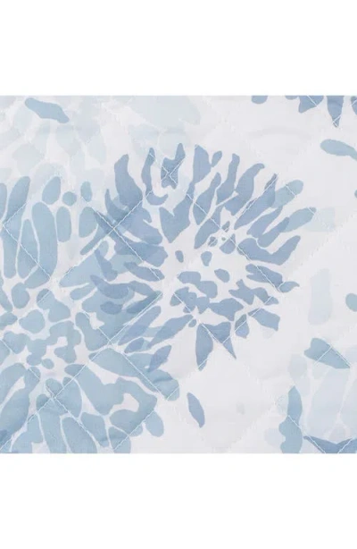 Matouk Chrysanthemum Quilt In Blue