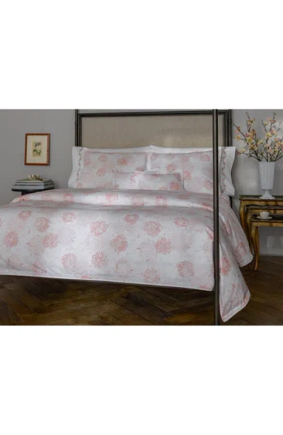 Matouk Chrysanthemum 500 Thread Count Fitted Sheet In Pink