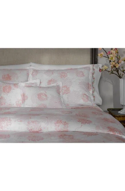 Matouk Chrysanthemum 500 Thread Count Fitted Sheet In Pink