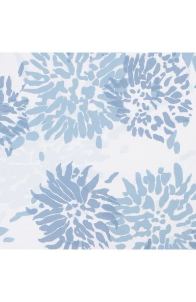 Matouk Chrysanthemum 500 Thread Count Fitted Sheet In Blue