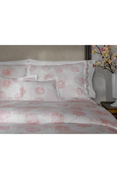 Matouk Chrysanthemum 500 Thread Count Fitted Sheet In Pink