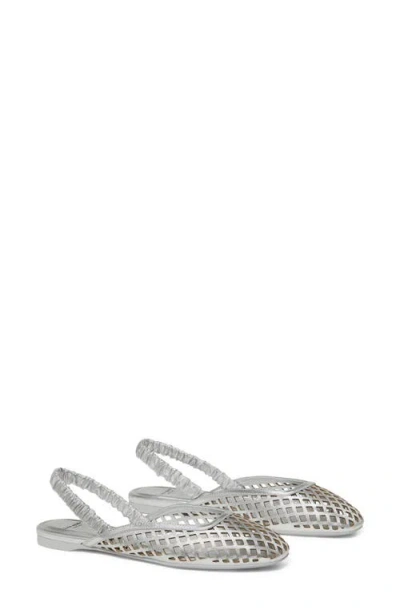 Kate Spade New York Slingback Flat In Silver