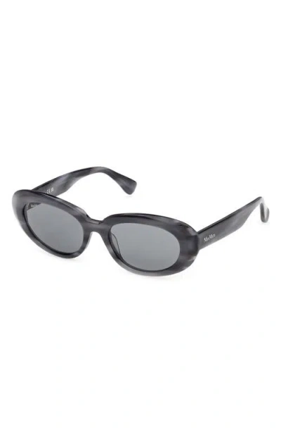 Max Mara 53mm Oval Sunglasses In Multi
