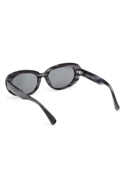 Max Mara 53mm Oval Sunglasses In Multi