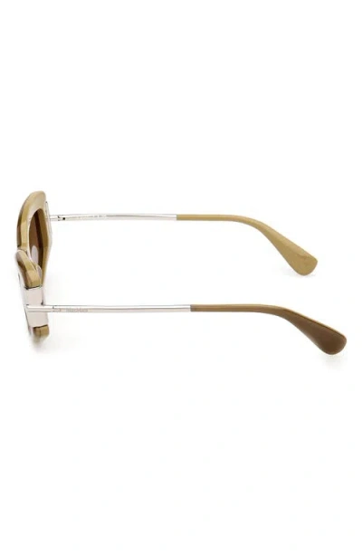 Max Mara 52mm Rectangular Sunglasses In Green