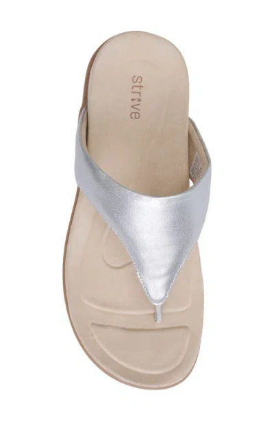 Strive Antibes Flip Flop In Silver