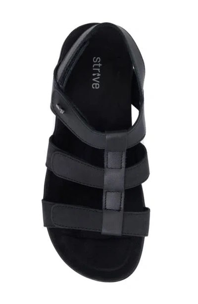 Strive Cassis Cage Sandal In Black