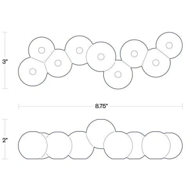 Tchotchke Bubble Menorah In White