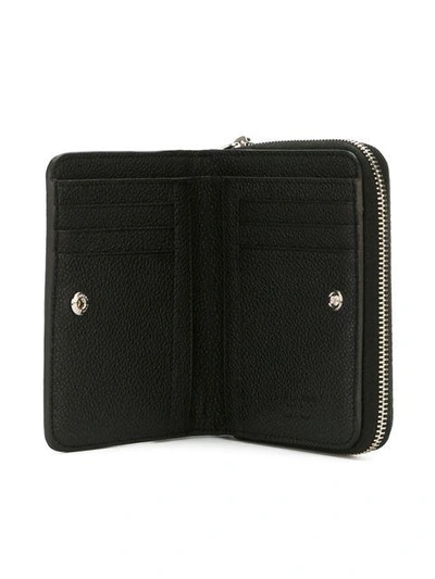 Shop Saint Laurent Rive Gauche Compact Wallet In Black