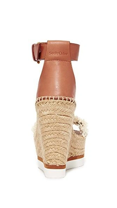 Shop See By Chloé Wedge Espadrilles In Canvas