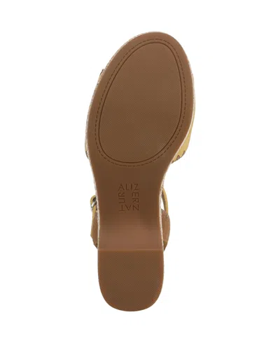Naturalizer Della Platform Ankle Strap Sandal In Yellow