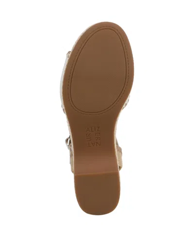 Naturalizer Della Platform Ankle Strap Sandal In White