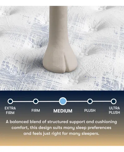 Serta Perfect Sleeper Cascade Range 14" Medium Tight Top Mattress, Queen Split In White
