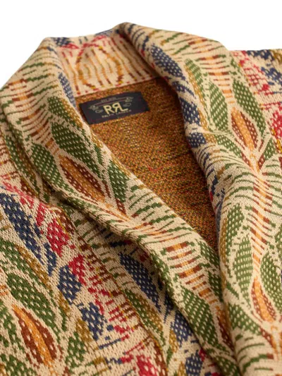 Rrl 나뭇잎 패턴 가디건 In Multi