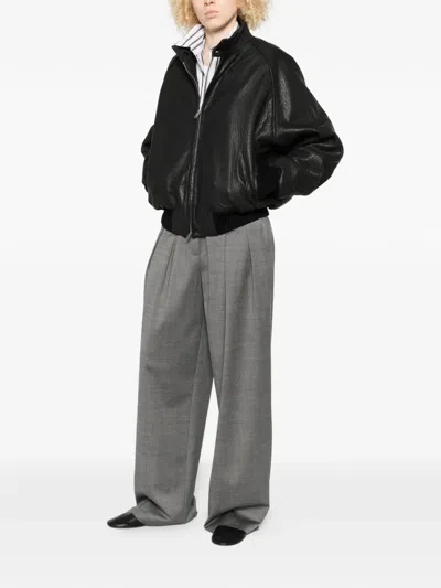 Studio Nicholson 집업 봄버 재킷 In Black